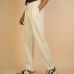 ivory trouser for men in Pakistan - front view